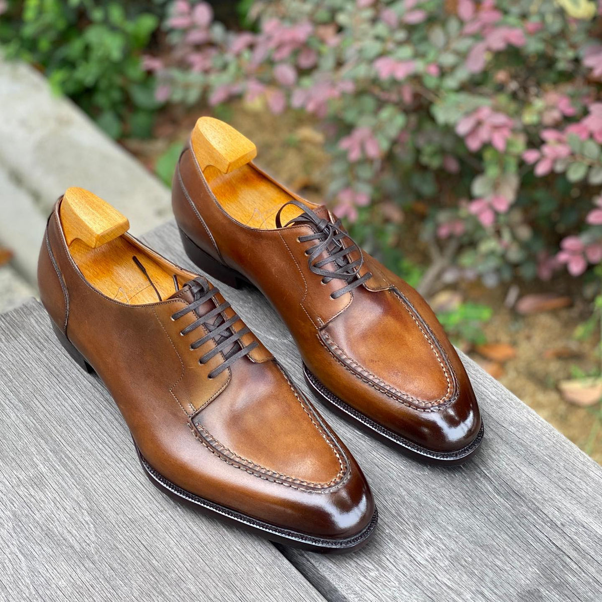Tan Leather Lamria Split Toe Derby Shoes Formal Shoes AW24