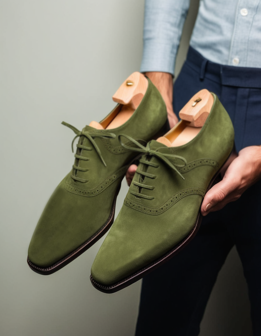 maxi mint green dress Men's Dark Green Velvet Milano Loafer