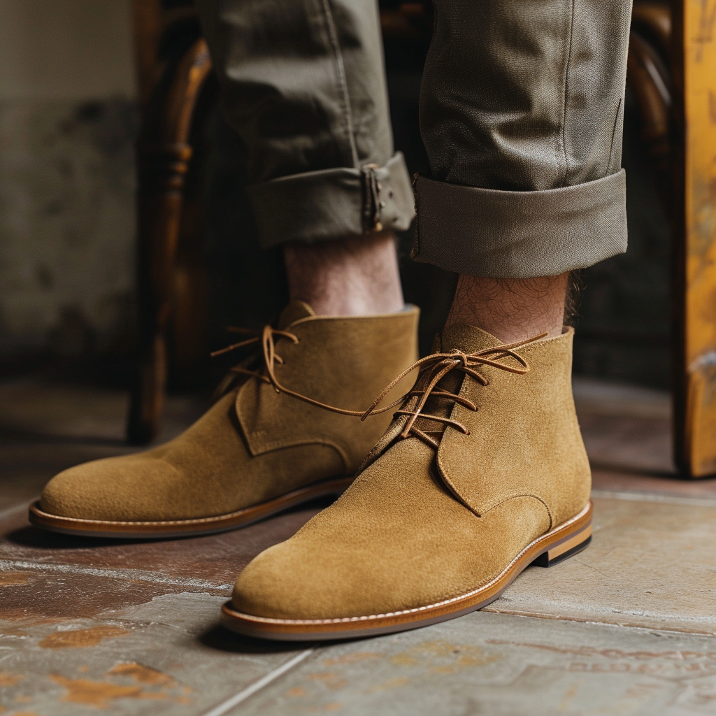 tan suede desert boots