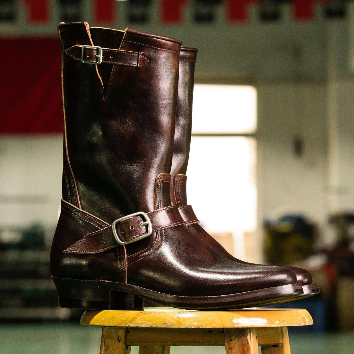 long leather outdoor boots