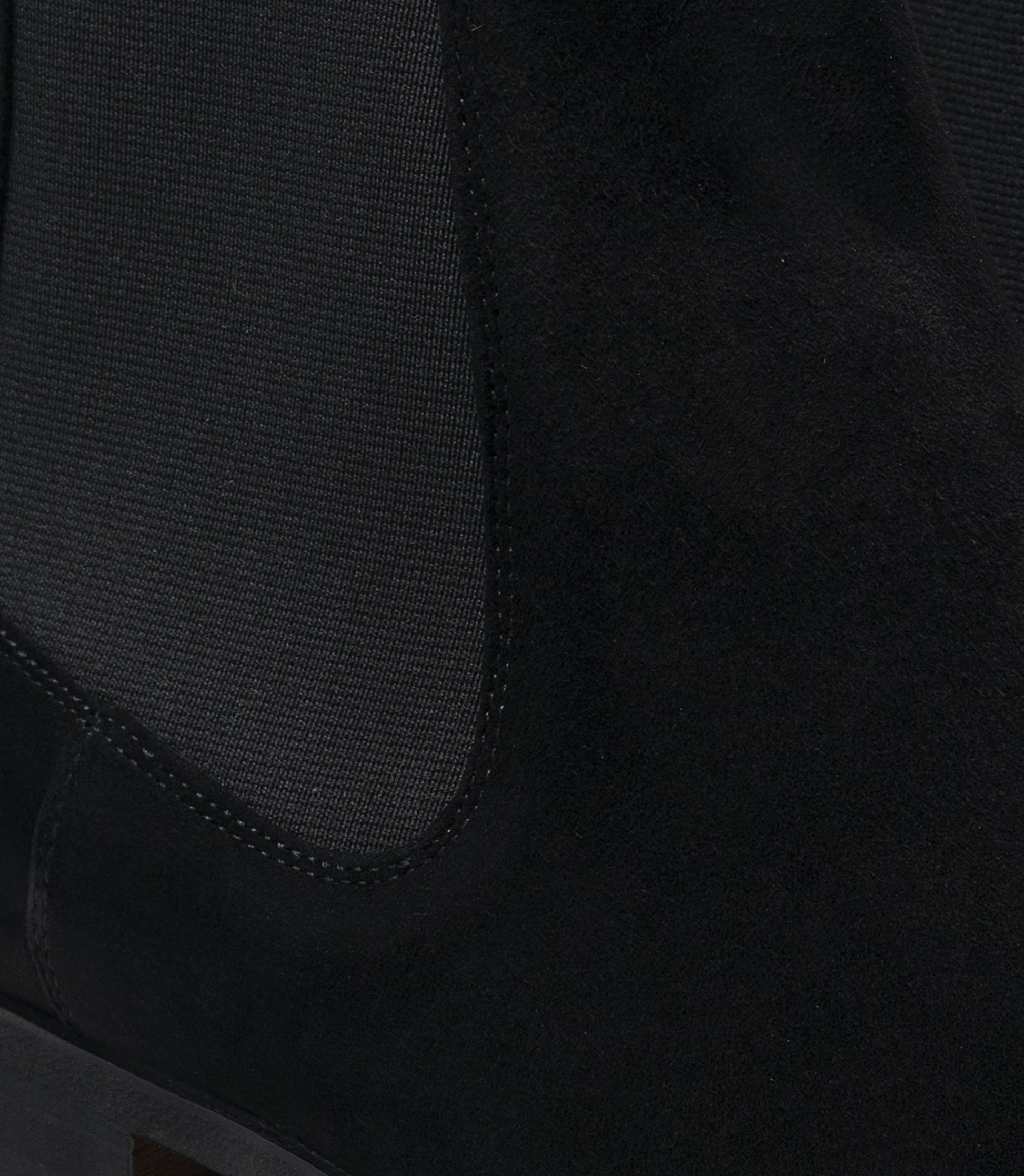 Black Suede Strasburg Chelsea Boots