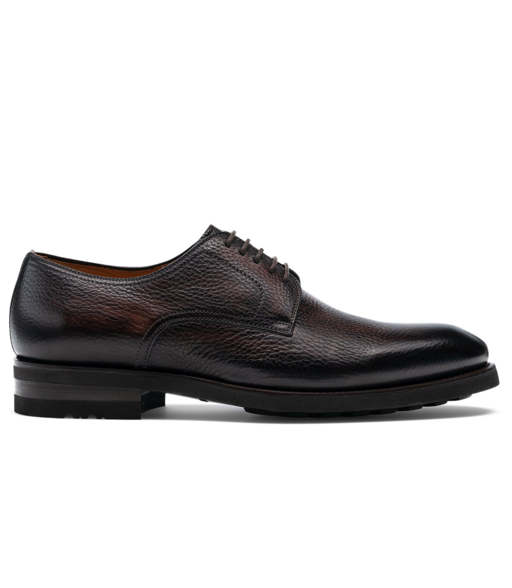 Brown Leather Baltimore Chunky Derby Shoes