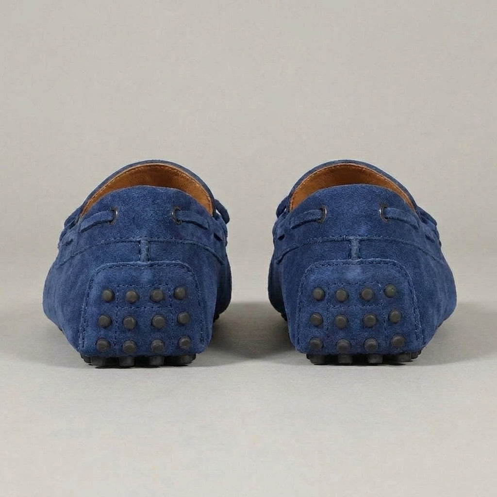 Blue Suede Ophelia Driving Loafers - AW24