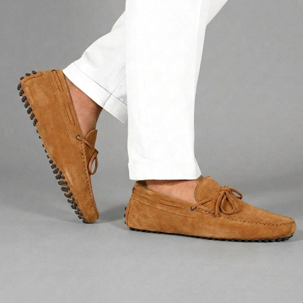 Tan Suede Ophelia Driving Loafers - AW24