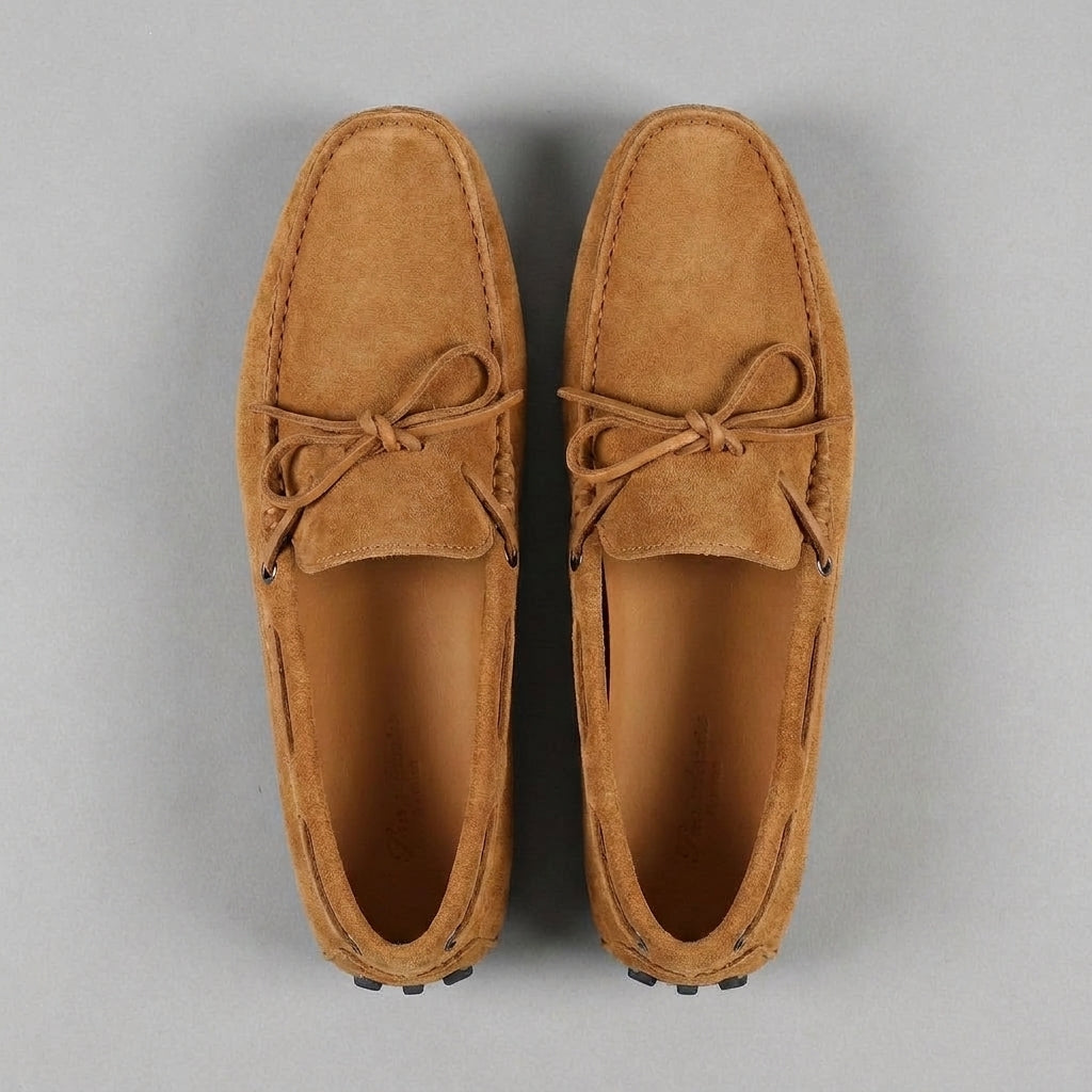 Tan Suede Ophelia Driving Loafers - AW24