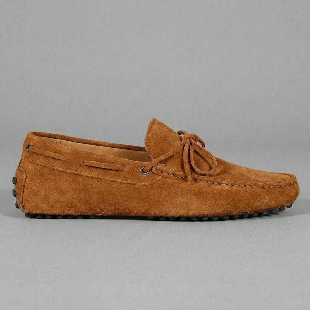 Tan Suede Ophelia Driving Loafers - AW24