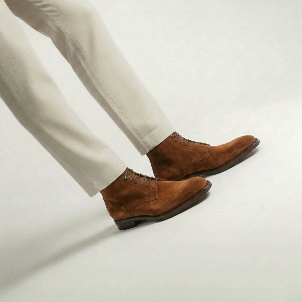 Brown Suede Lucente Derby Boot