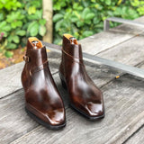 Brown Leather Alvor Slip On Jodhpur Boots