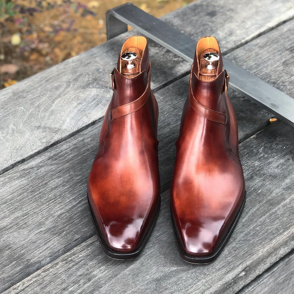 Tan Leather Alvor Slip On Jodhpur Boots