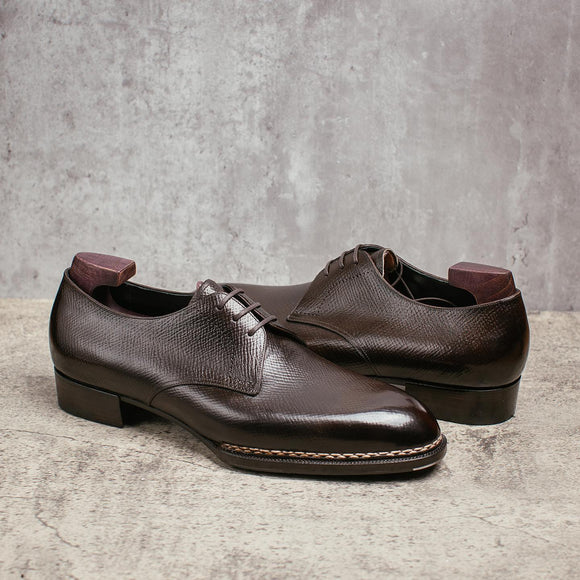 Norwegian Welted Brown Leather Amalfi Lace Up Derby Shoes