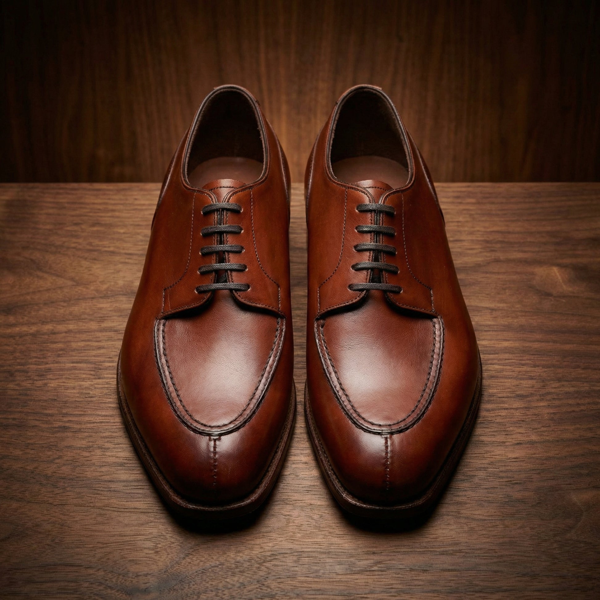 Fire Tan Leather Hamlet Derby Shoes