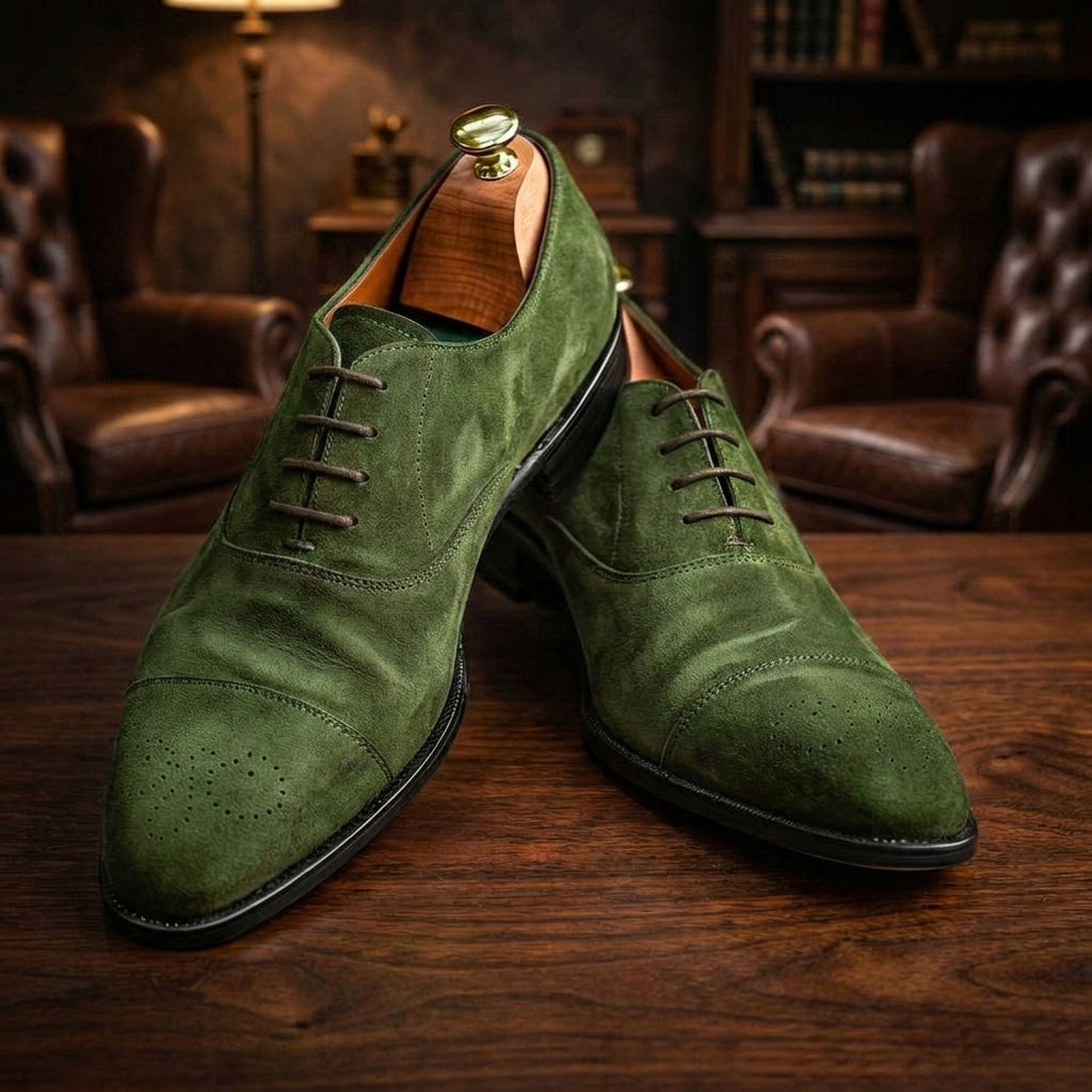 Tan Suede Costantino Oxfords