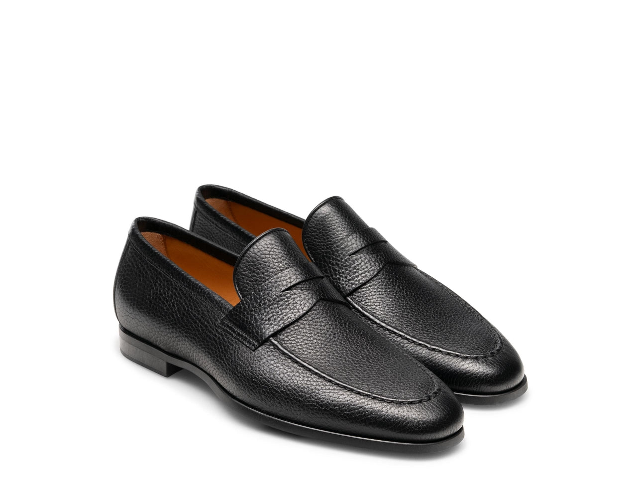 Tan Leather Mauson Penny Loafers
