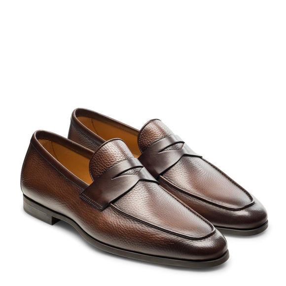 Tan Leather Mauson Penny Loafers