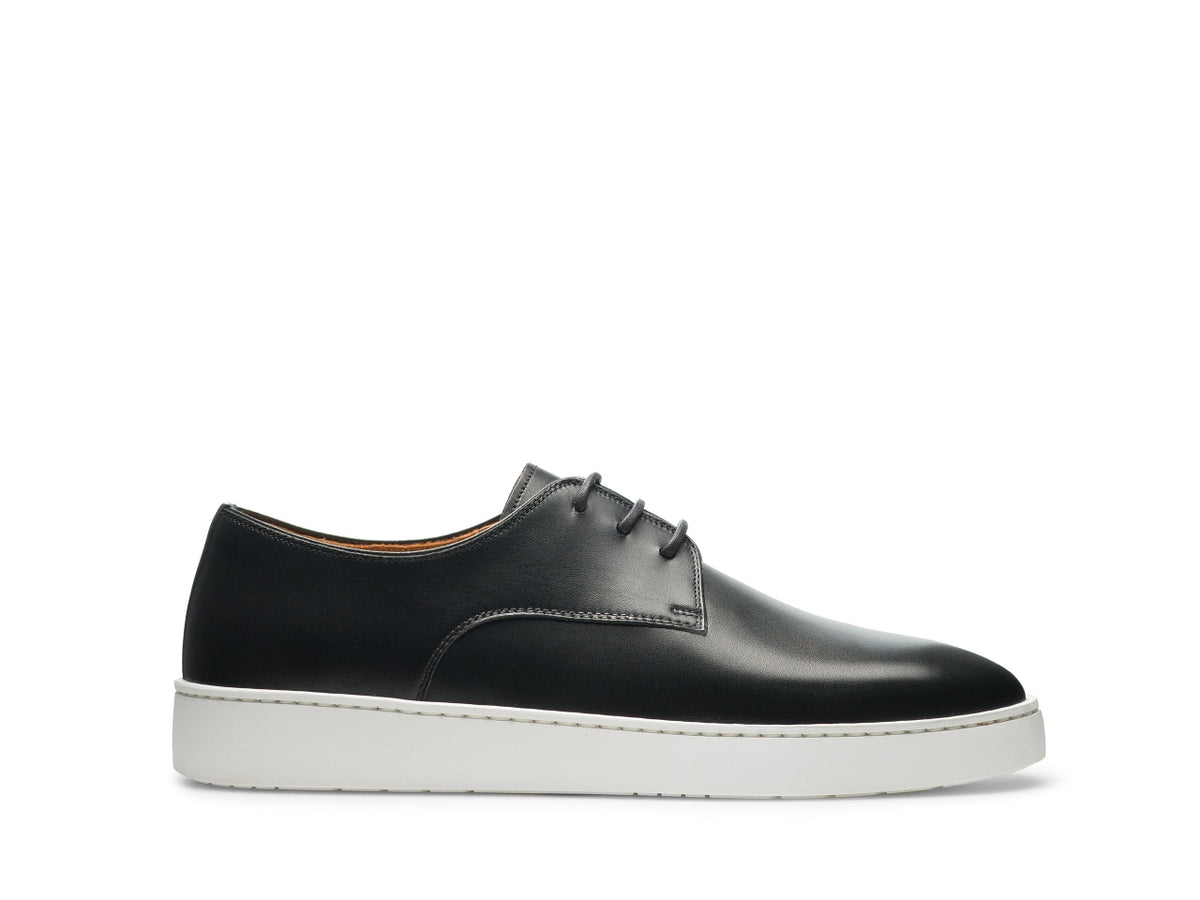 Black Leather Isadora Lace Up Derby Sneakers - AW24 – Costoso Italiano