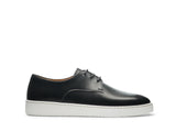 Black Leather Isadora Lace Up Derby Sneakers 