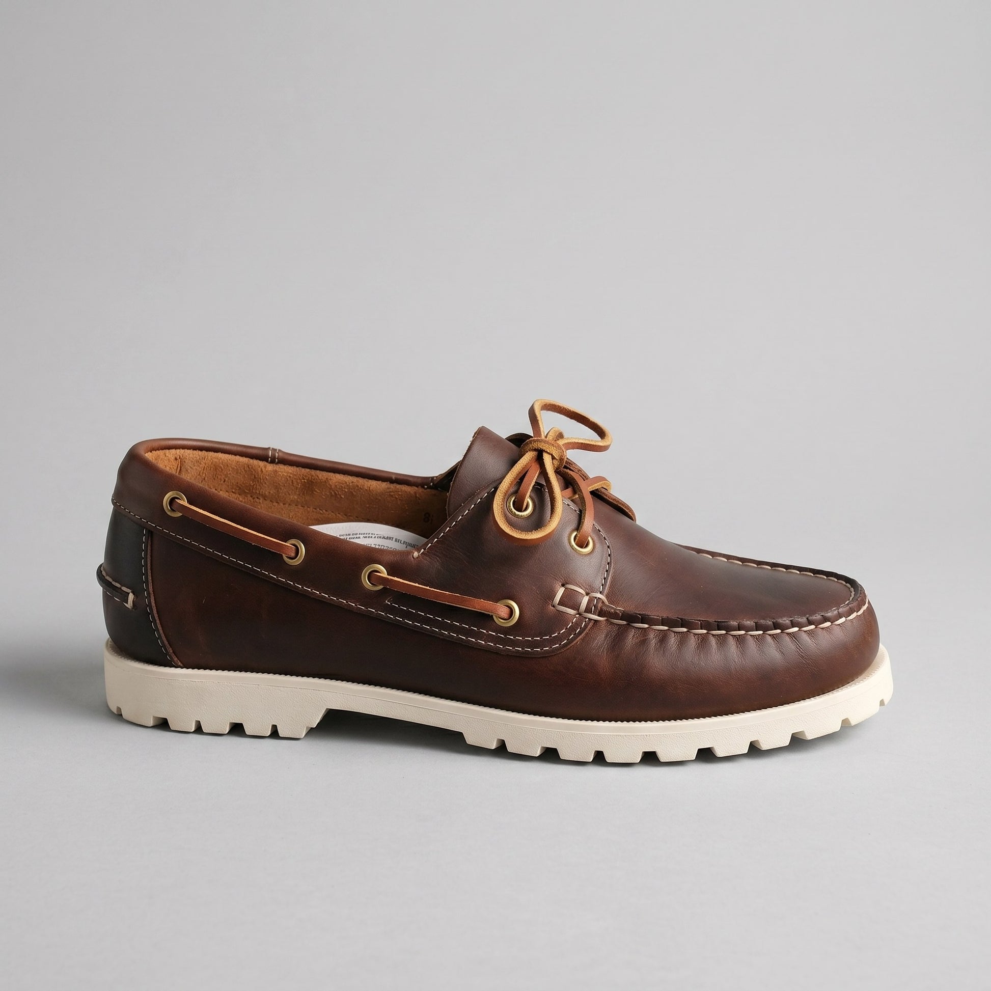 Luxury Edition - Artisian Made Brown Italian Leather Rapallo Boat Shoes