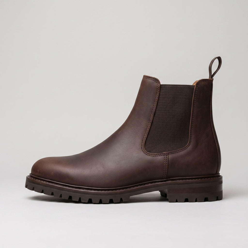 Luxury Edition - Artisian Made Brown Italian Leather Bracciano Chelsea Boots