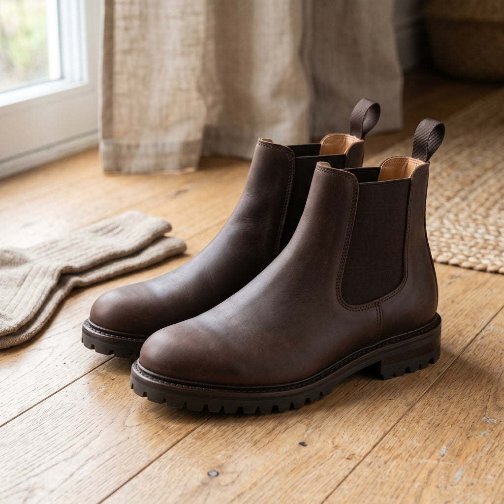 Luxury Edition - Artisian Made Brown Italian Leather Bracciano Chelsea Boots