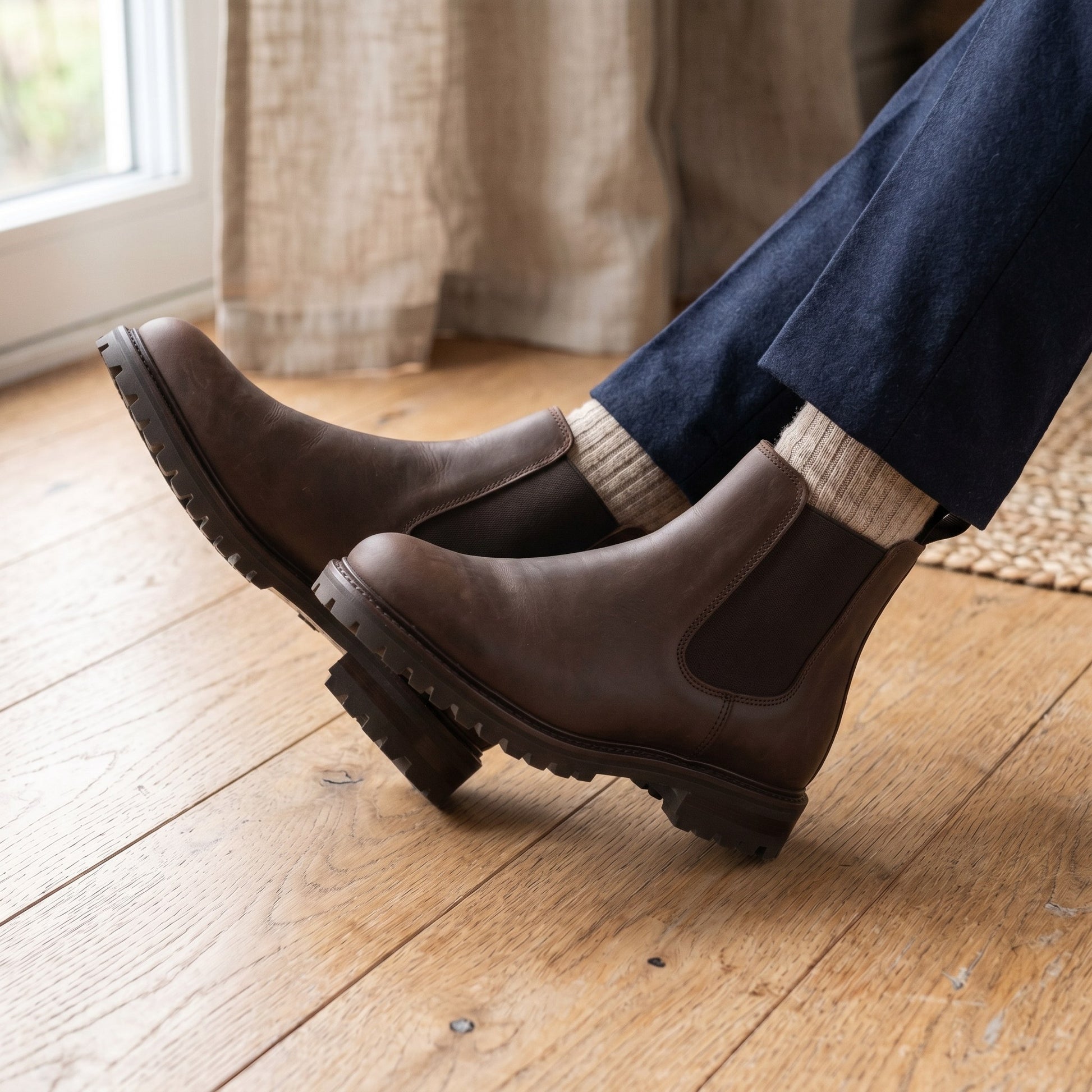 Luxury Edition - Artisian Made Brown Italian Leather Bracciano Chelsea Boots