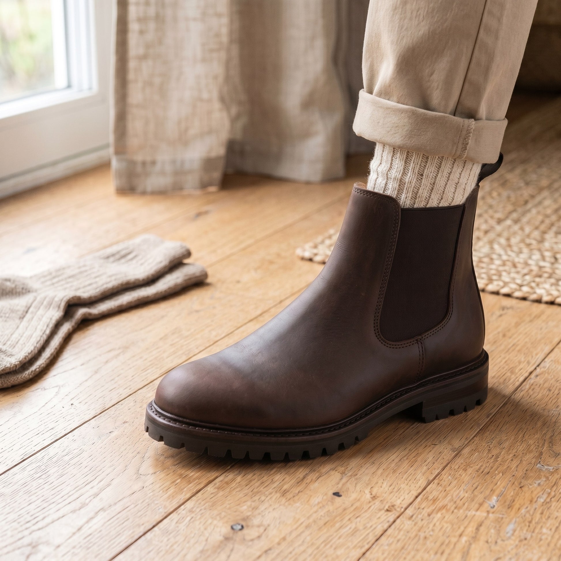 Luxury Edition - Artisian Made Brown Italian Leather Bracciano Chelsea Boots
