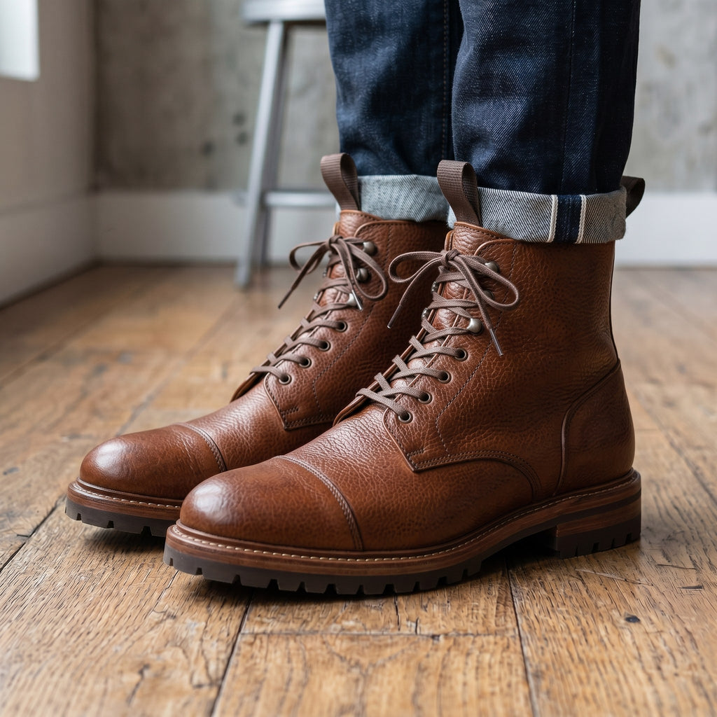 Luxury Edition - Artisian Made Brown Italian Suede Cantu Chelsea Boots