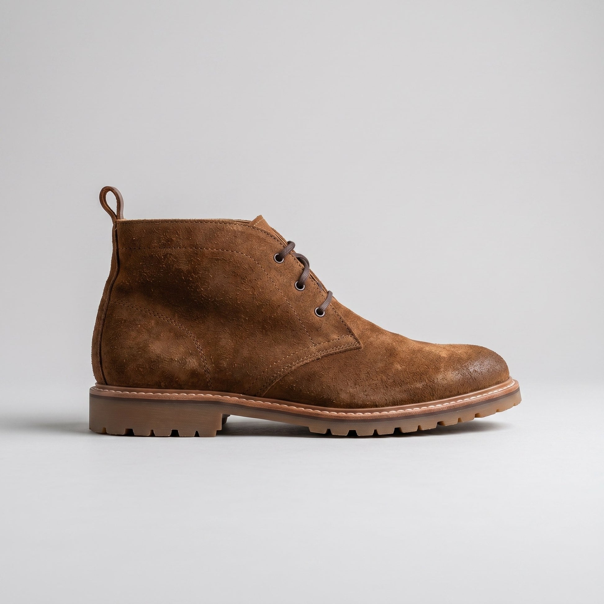 Luxury Edition - Artisian Made Brown Italian Suede Chiavari Chukka Boots
