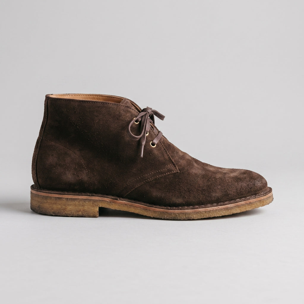 Luxury Edition - Artisian Made Brown Italian Suede Chieti Chukka Boots
