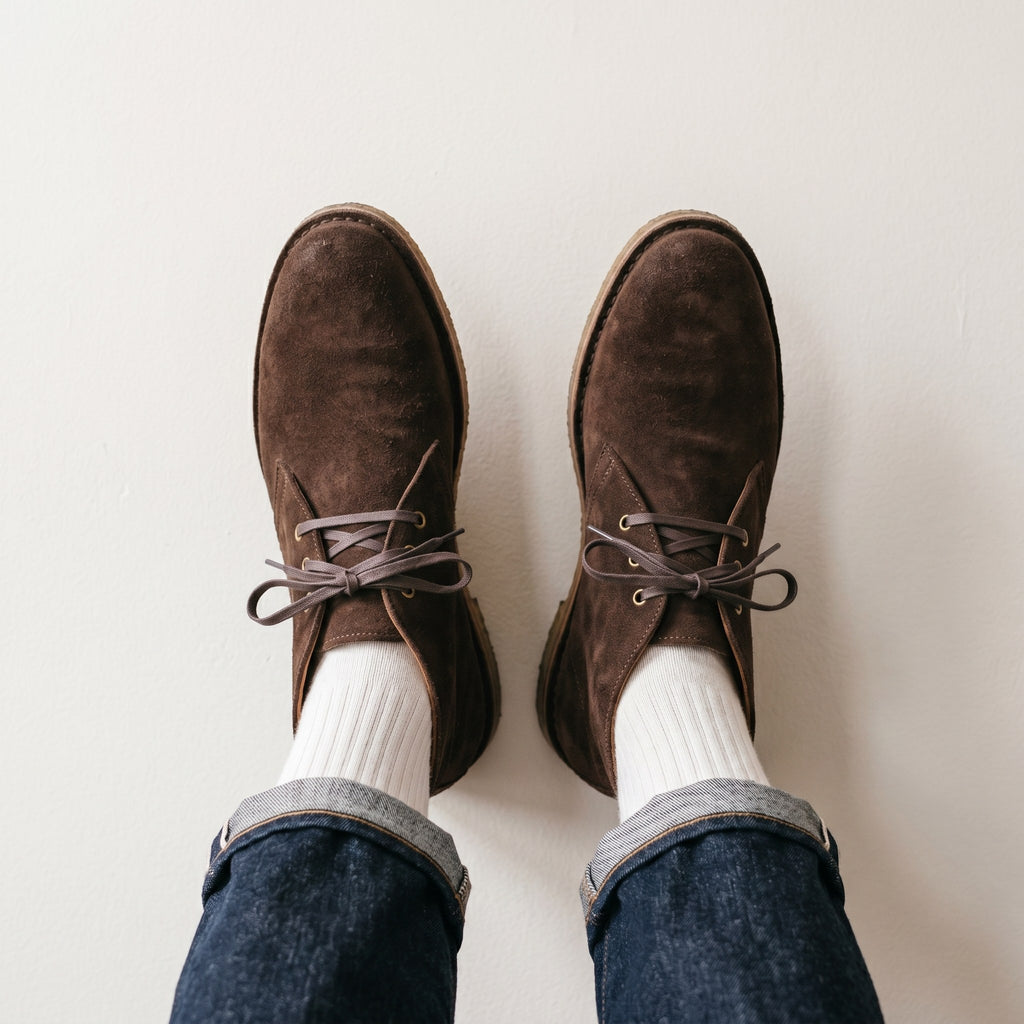 Luxury Edition - Artisian Made Brown Italian Suede Chieti Chukka Boots
