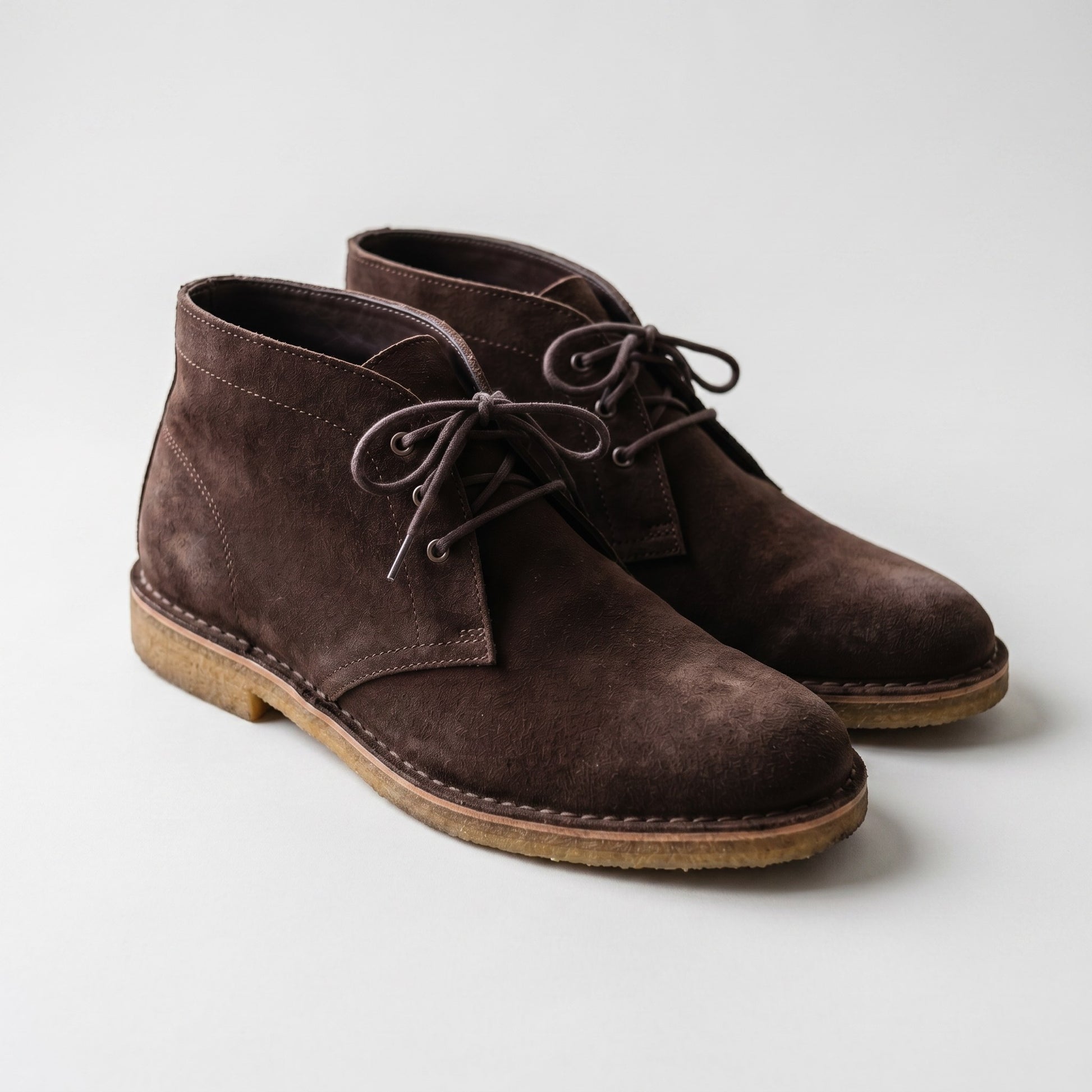 Luxury Edition - Artisian Made Brown Italian Suede Comacchio Chukka Boots