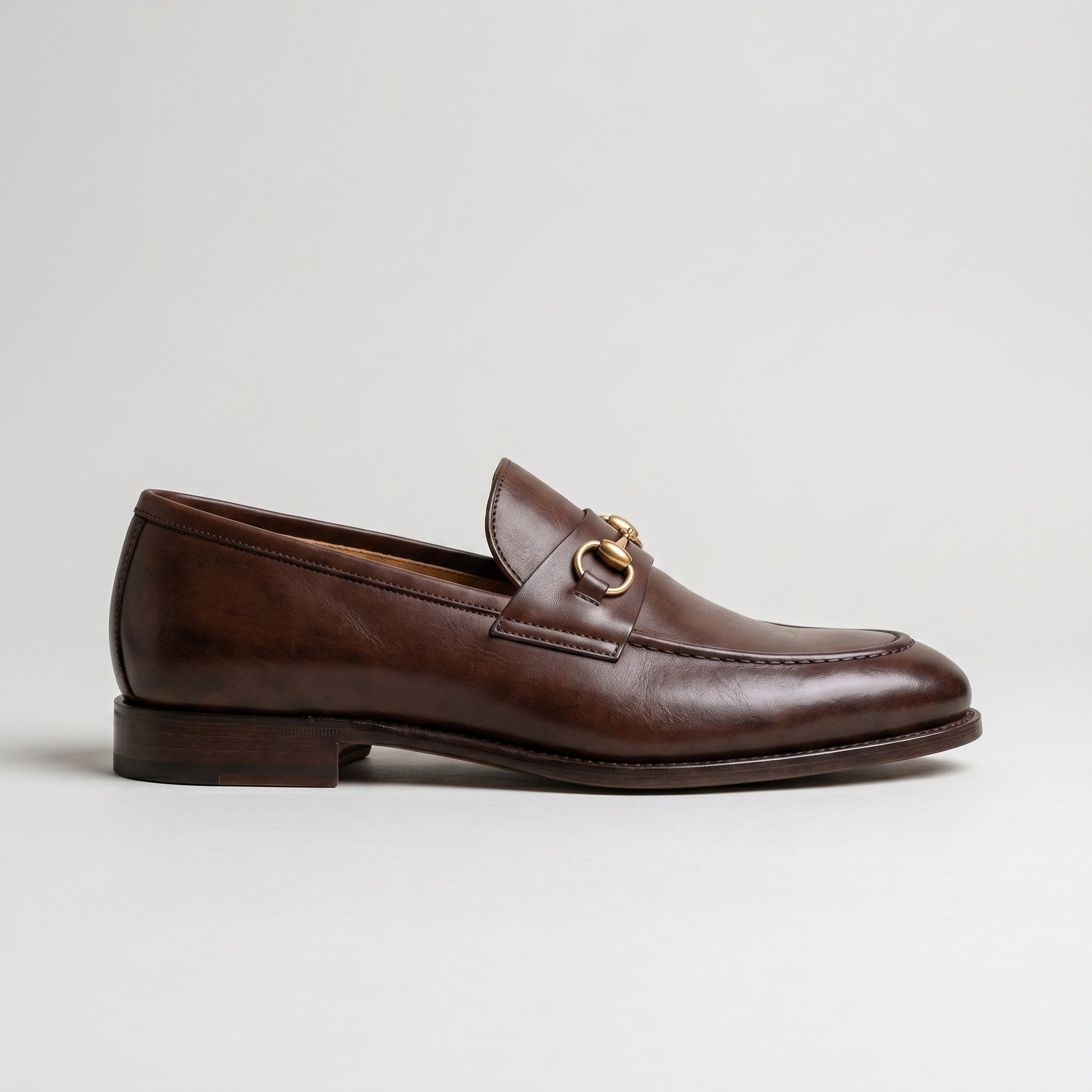 Luxury Edition - Artisian Made Brown Italian Leather Noli Horse Bit Loafers