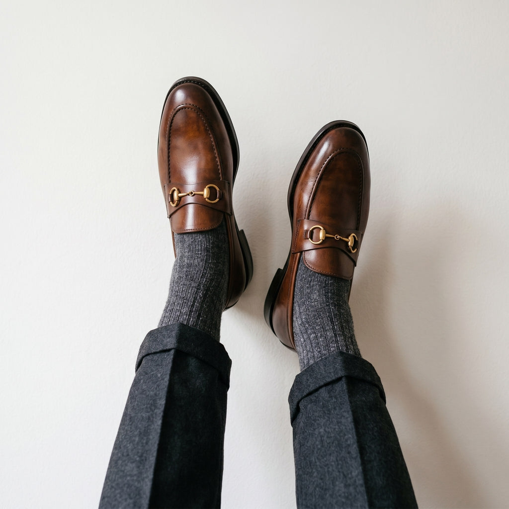 Luxury Edition - Artisian Made Brown Italian Leather Ostia Horse Bit Loafers