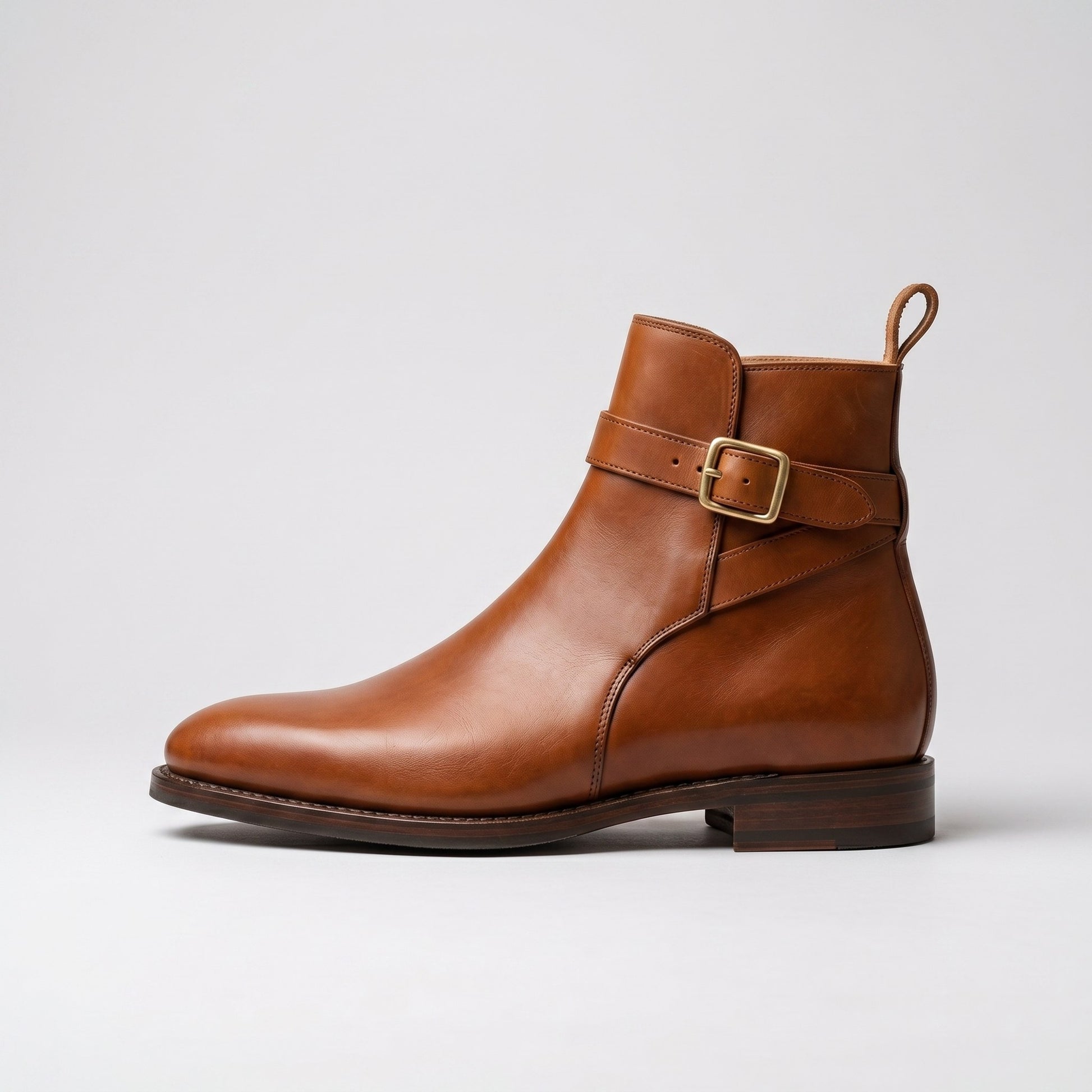 Luxury Edition - Artisian Made Tan Italian Leather Peschiera Jodhpur Boots