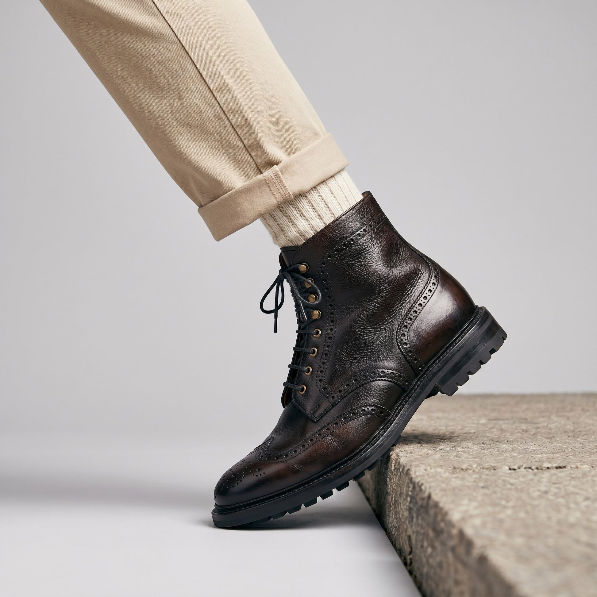 Luxury Edition - Artisian Made Black Italian Leather Viterbo Zipper Boots