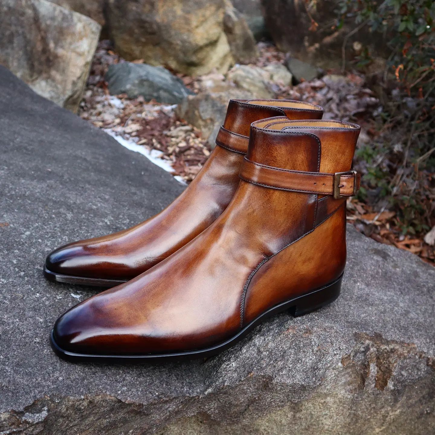 Tan Leather Yemria Jodhpur Boots