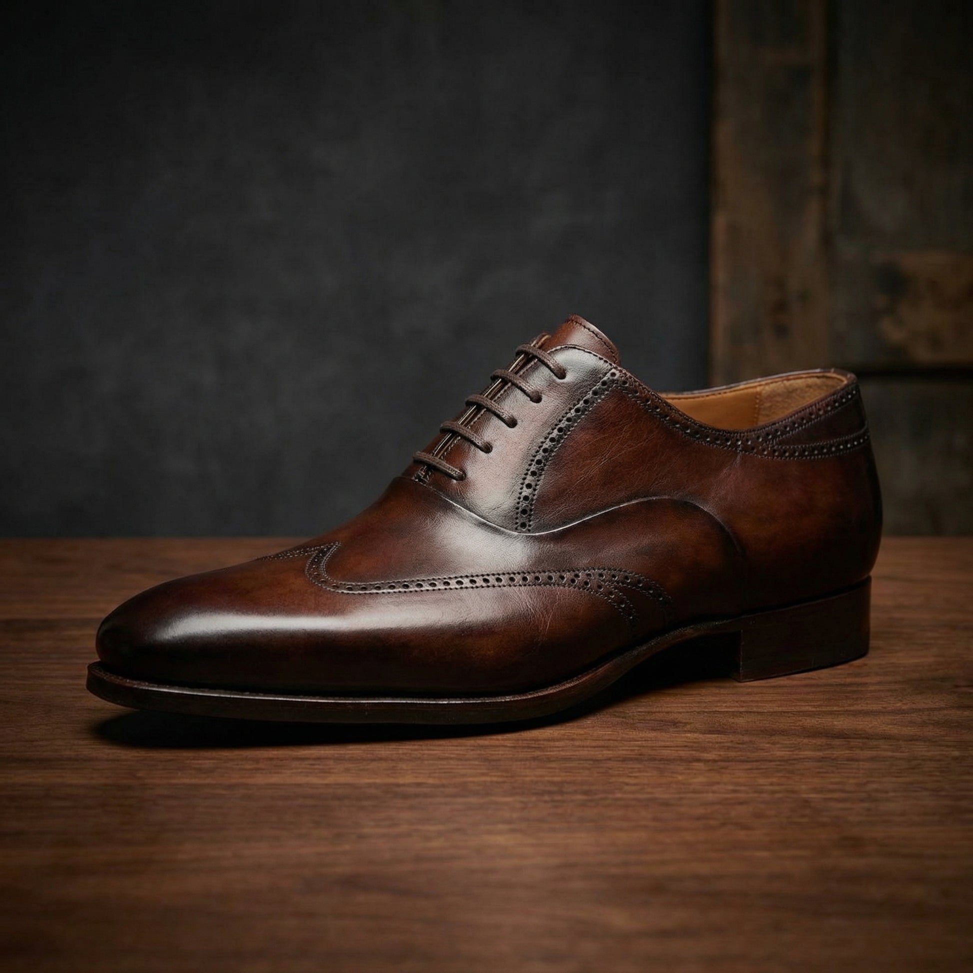 Brown Leather Selsdon Brogue Oxfords