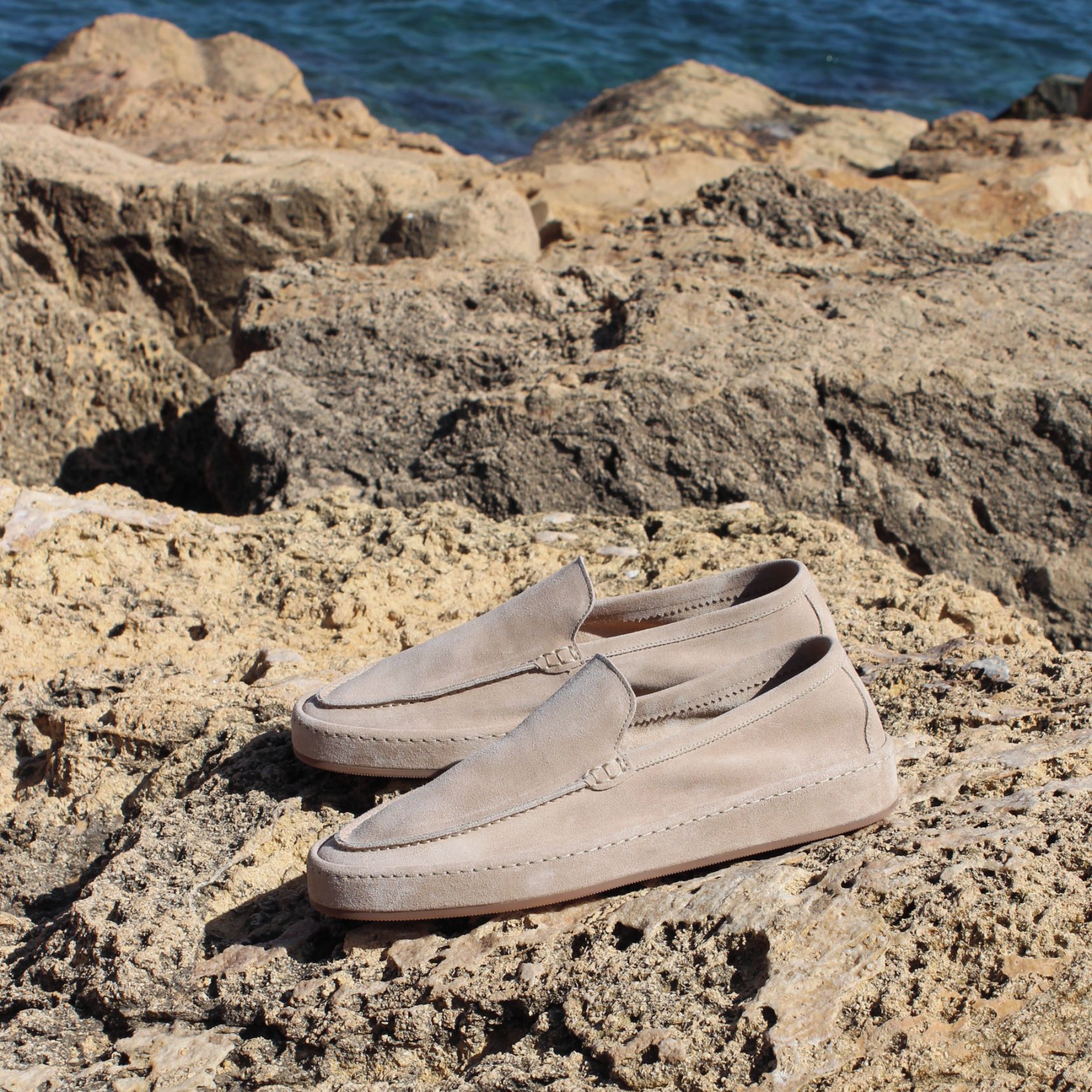 Grey Suede Freya Calm Loafers