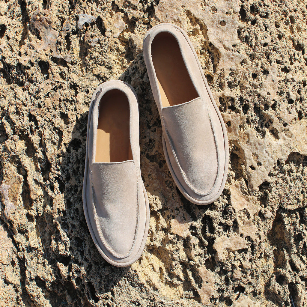 Grey Suede Freya Calm Loafers