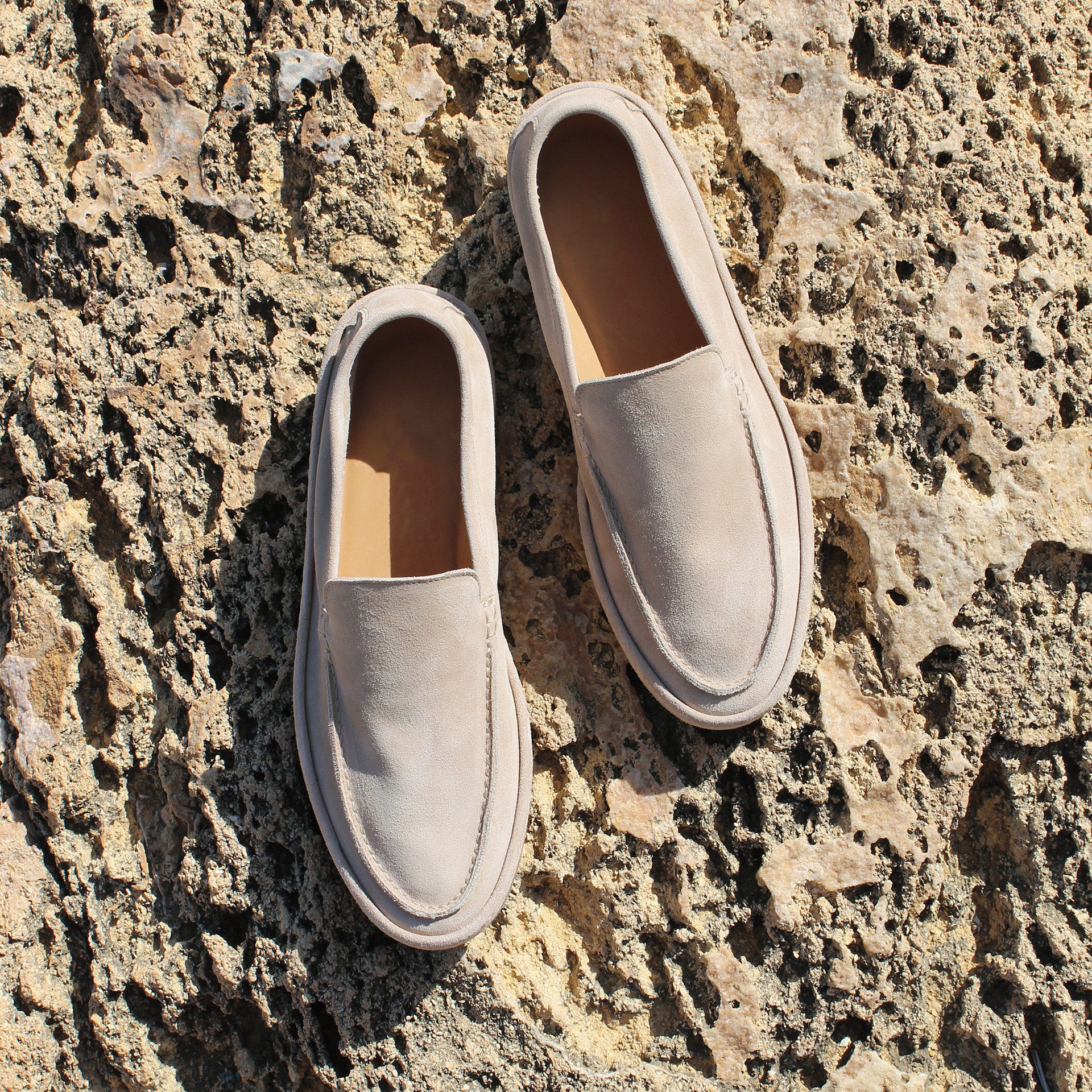Grey Suede Freya Calm Loafers