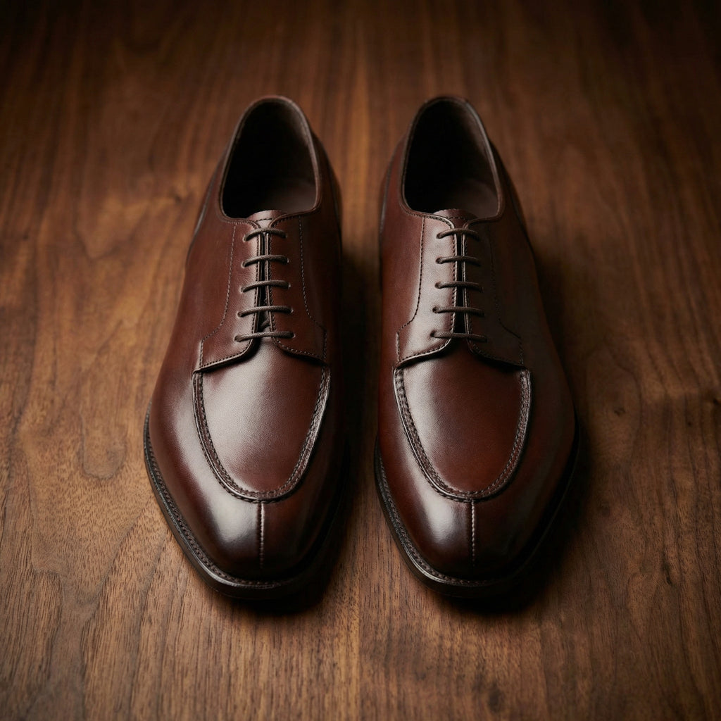 Brown Leather Hamlet Derby Shoes