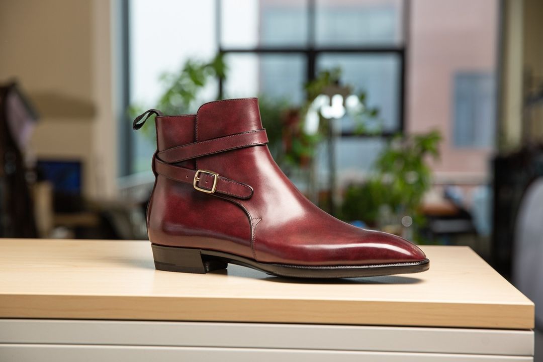 Dark Tan Leather Albon Slip On Jodhpur Boots