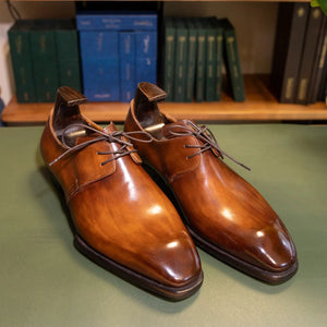 Tan Leather Samria Derby Shoes