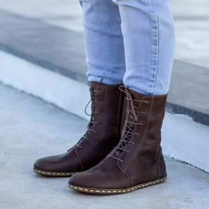 Brown Leather Eccellenza Barefoot Boot