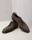 Brown Suede Leather Classic Composure Toe Cap Oxfords