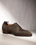 Brown Suede Leather Classic Composure Toe Cap Oxfords