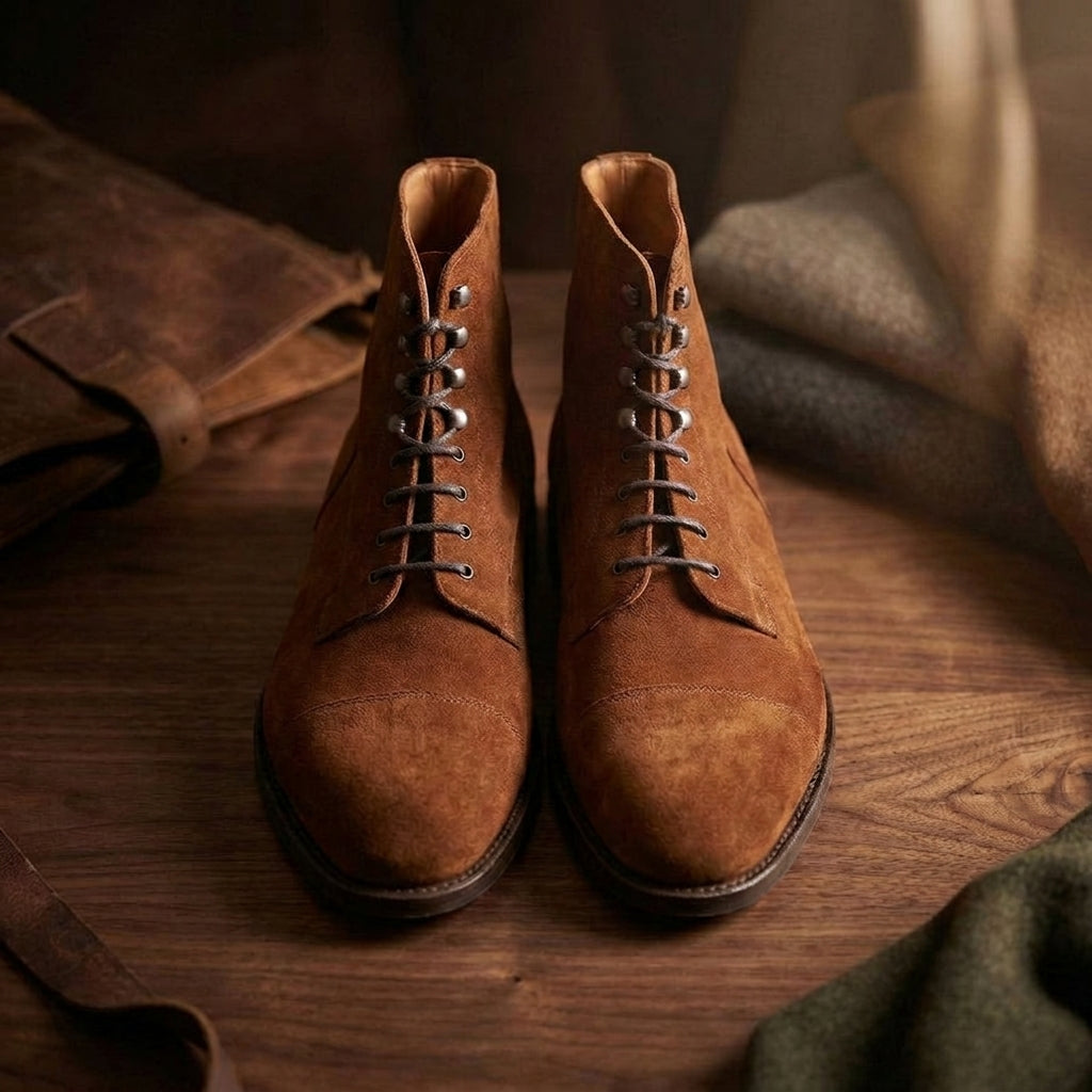 Tan Leather Purley Lace Up Boots