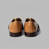 Tan Leather Tana Peshawari Loafers | Wedding Shoes for Groom | Shoes for Haldi Mehendi Sangeet