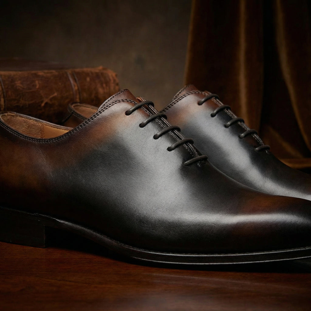Black & Brown Leather Tasmania Oxfords : The Dapper Edit