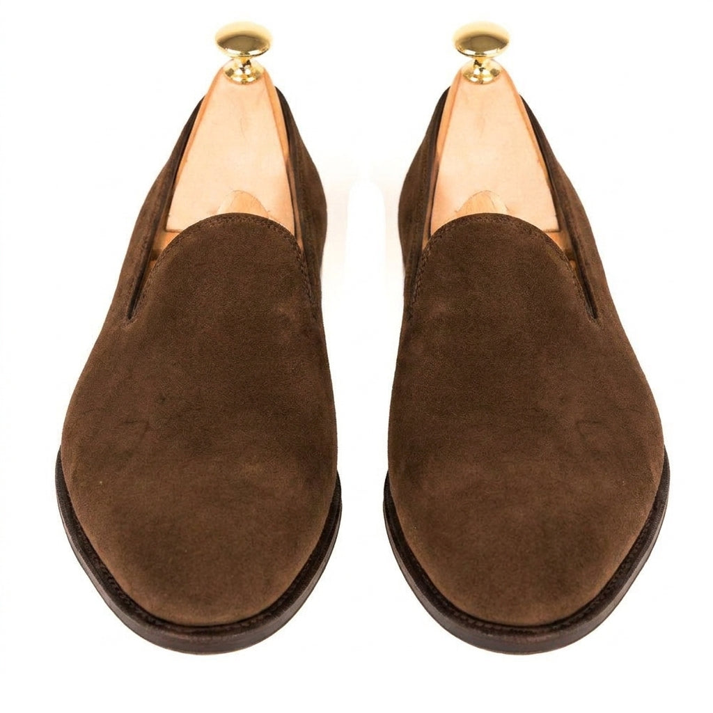 Brown Suede Corby Loafers