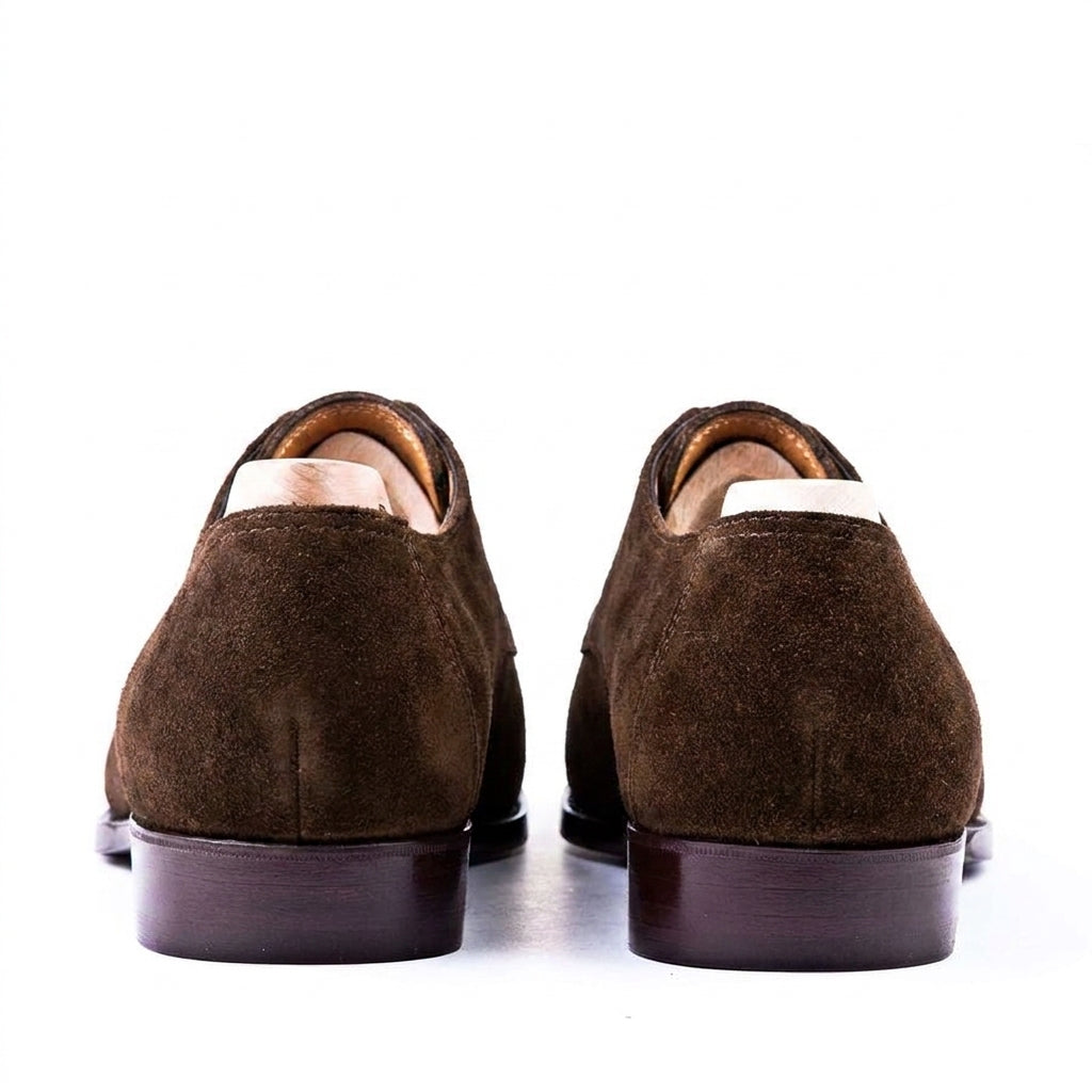 Goodyear Welted Sardoal Brown Suede Derby Loafer With Violin Leather Sole
